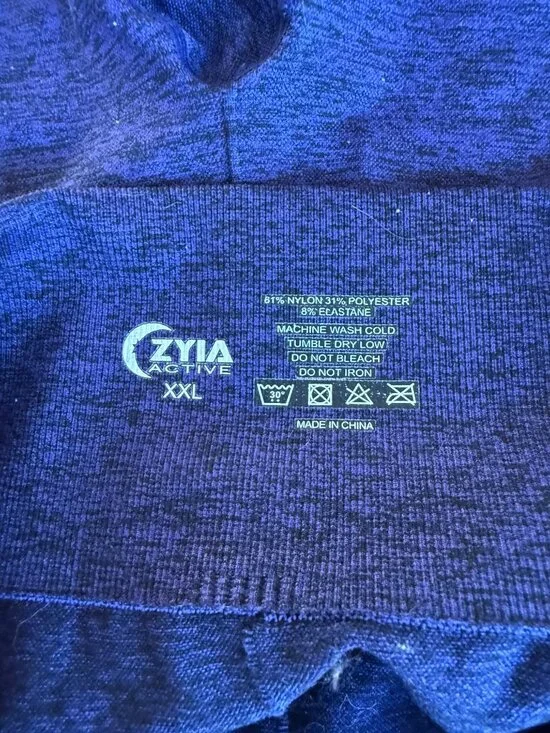 Zyia Active Blue Pull On Athletic Activewear Shorts Size XXL - Picture 4 of 4